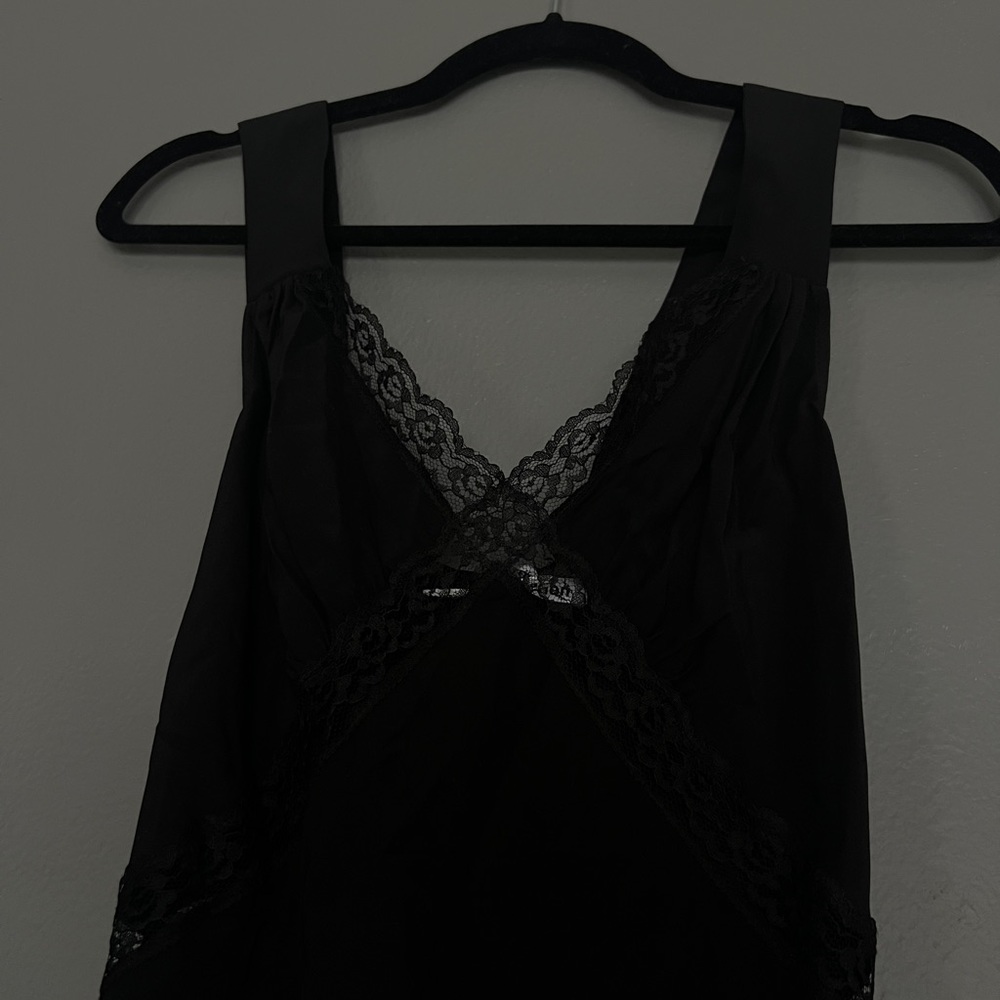 NWT reformation black 100% silk midi dress